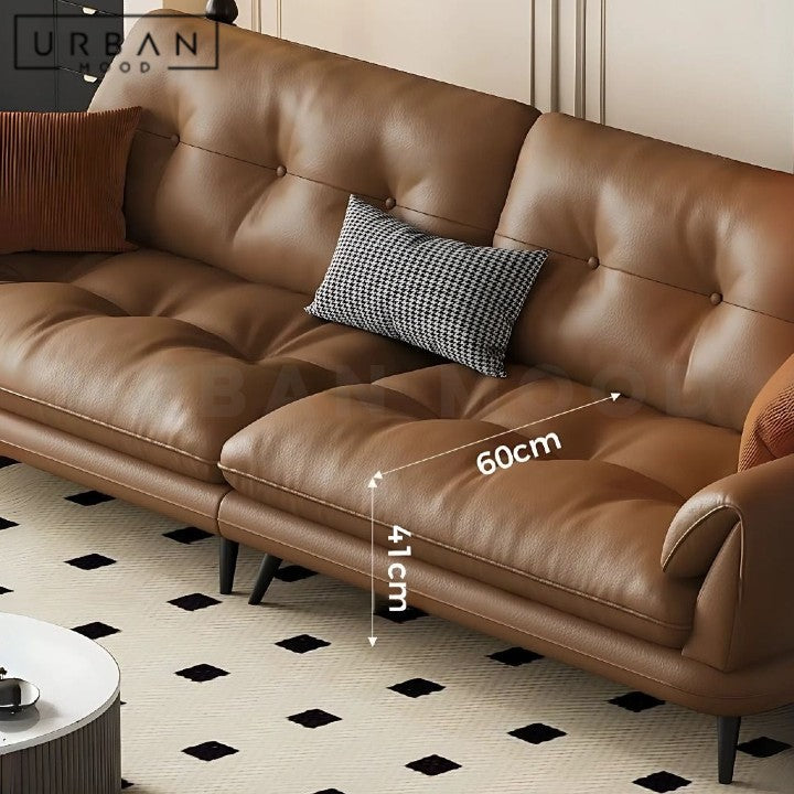 BOLAND Modern Genuine Leather Sofa