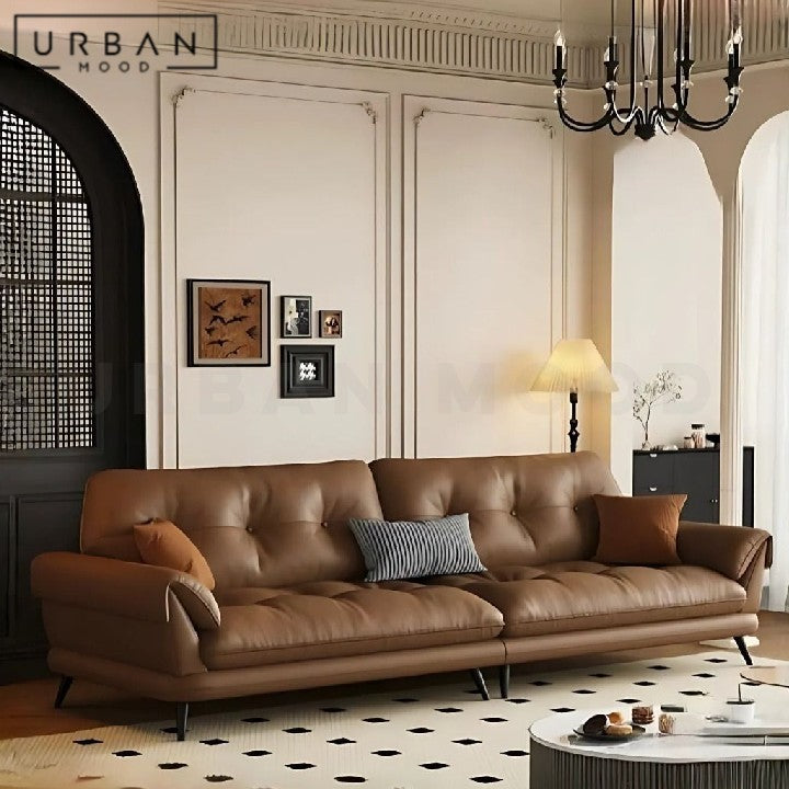 BOLAND Modern Genuine Leather Sofa