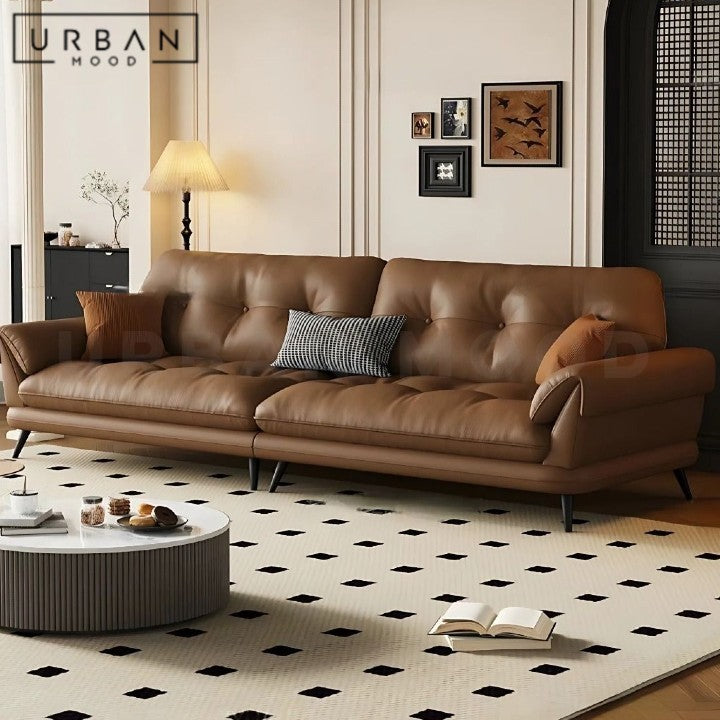 BOLAND Modern Genuine Leather Sofa