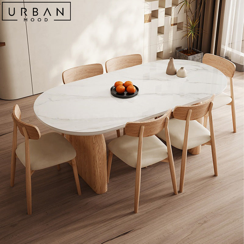 BOLIA Japandi Sintered Stone Dining Table