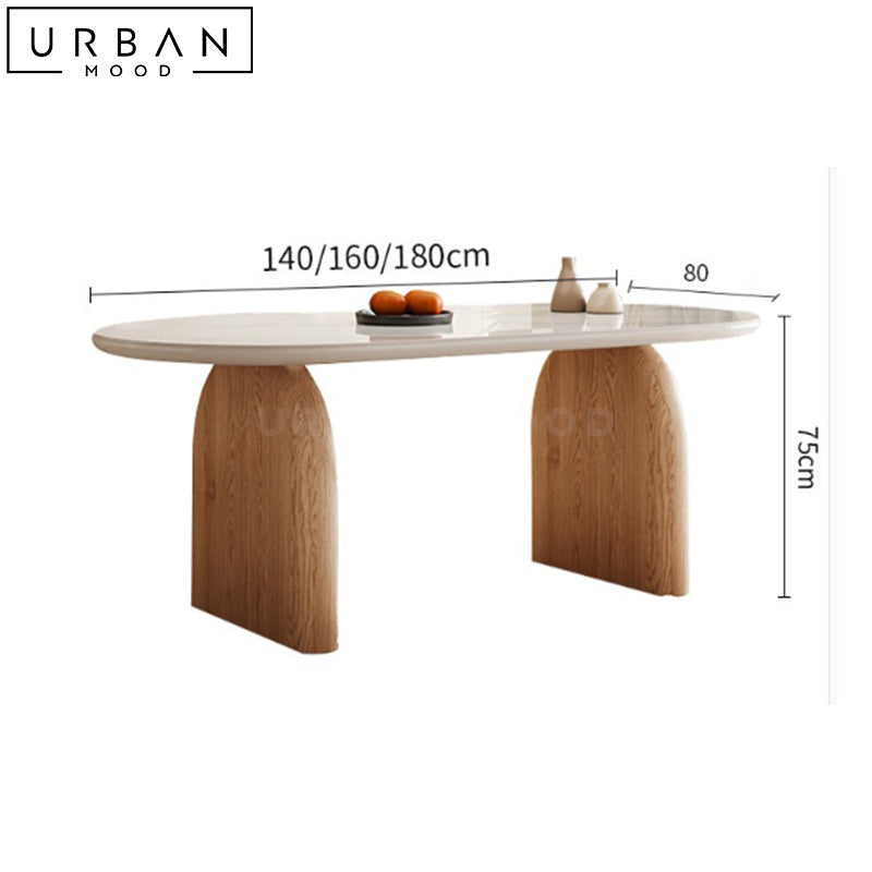 BOLIA Japandi Sintered Stone Dining Table