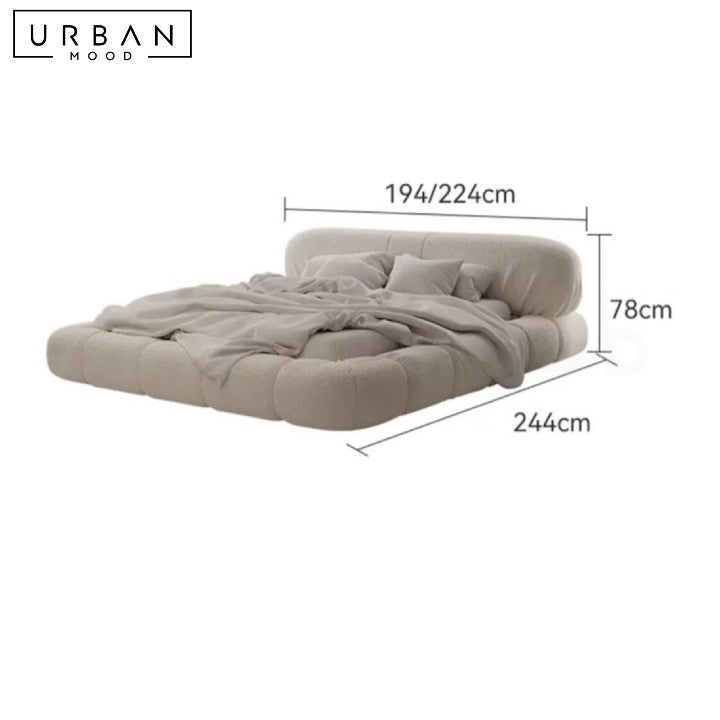 BOLLEN Modern Boucle Bedframe