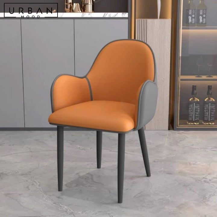 BONFIM Modern Leather Dining Chair