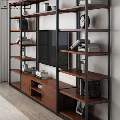 BONITA Modern Solid Wood Storage TV Console