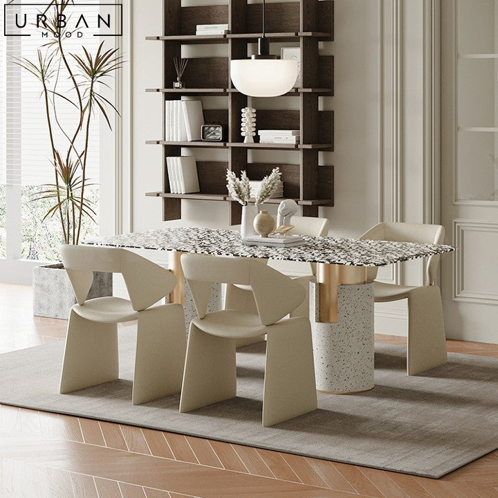 BOROS Modern Terrazzo Marble Dining Table