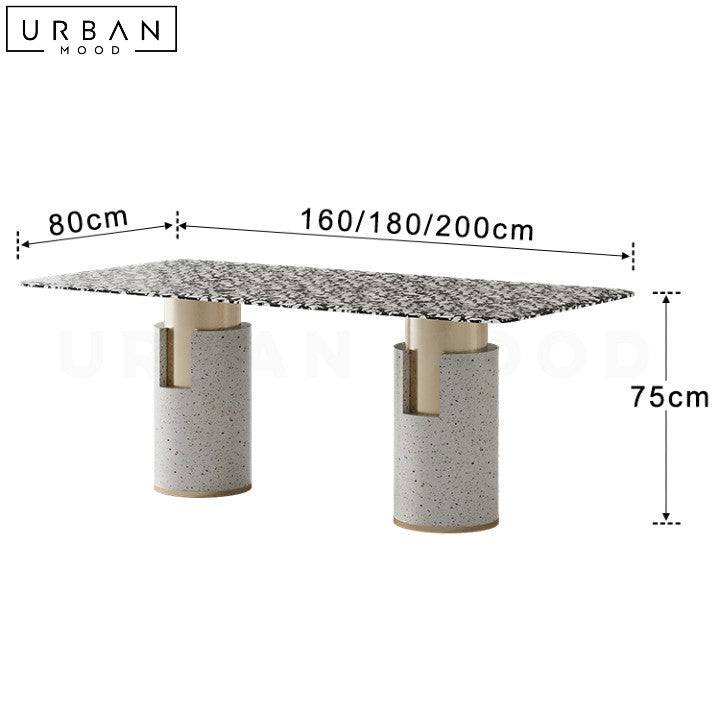 BOROS Modern Terrazzo Marble Dining Table