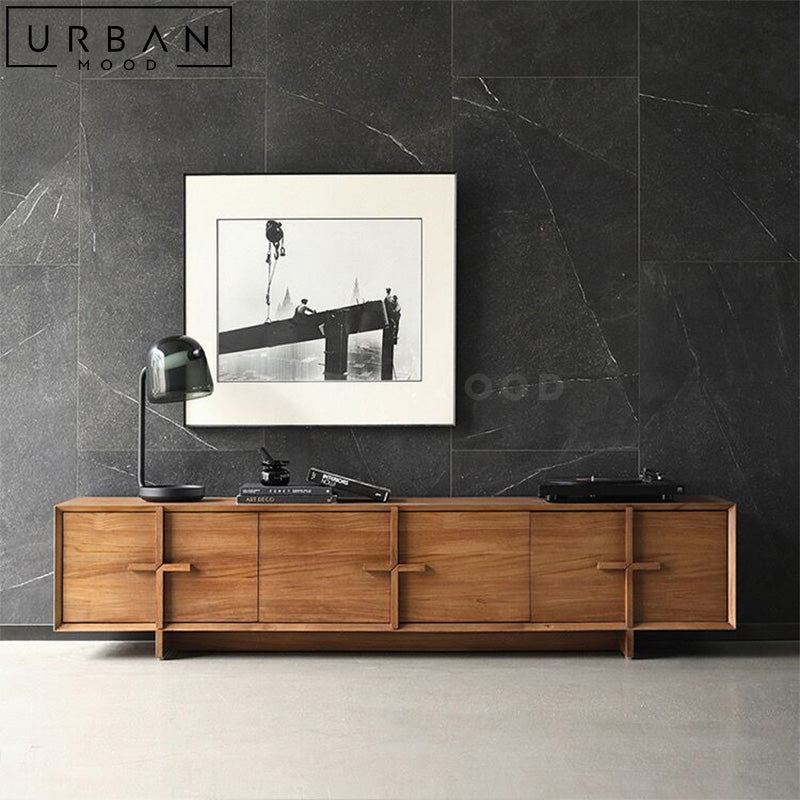 BOSCO Japandi Solid Wood TV Console