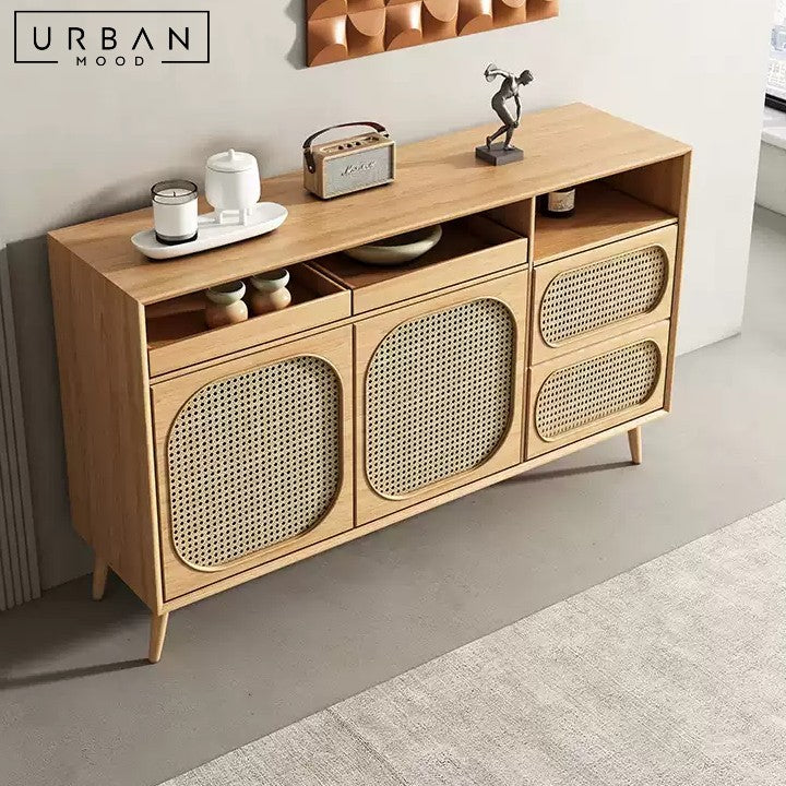 BOUVIER Japandi Rattan Sideboard