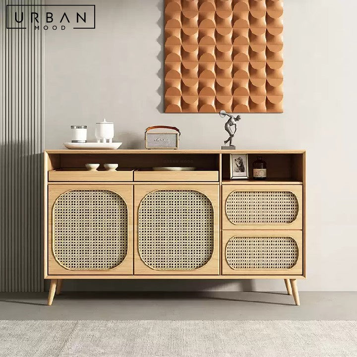 BOUVIER Japandi Rattan Sideboard