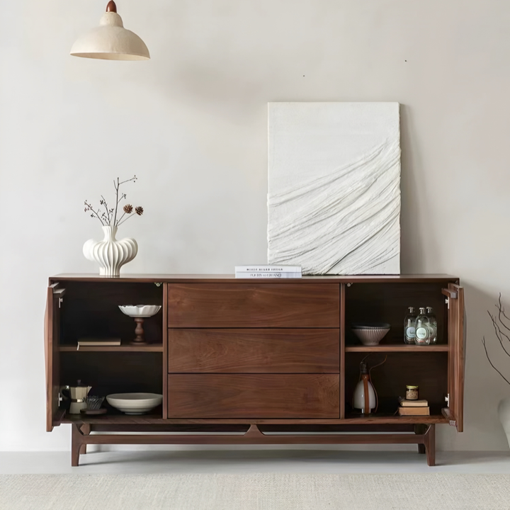 BRAMWELL Rustic Walnut Wood Sideboard - Urban Mood Singapore