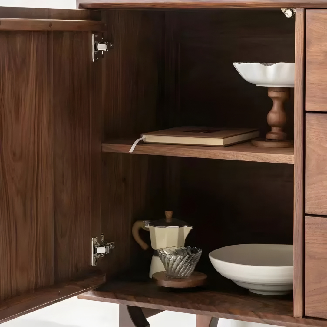 BRAMWELL Rustic Walnut Wood Sideboard - Urban Mood Singapore
