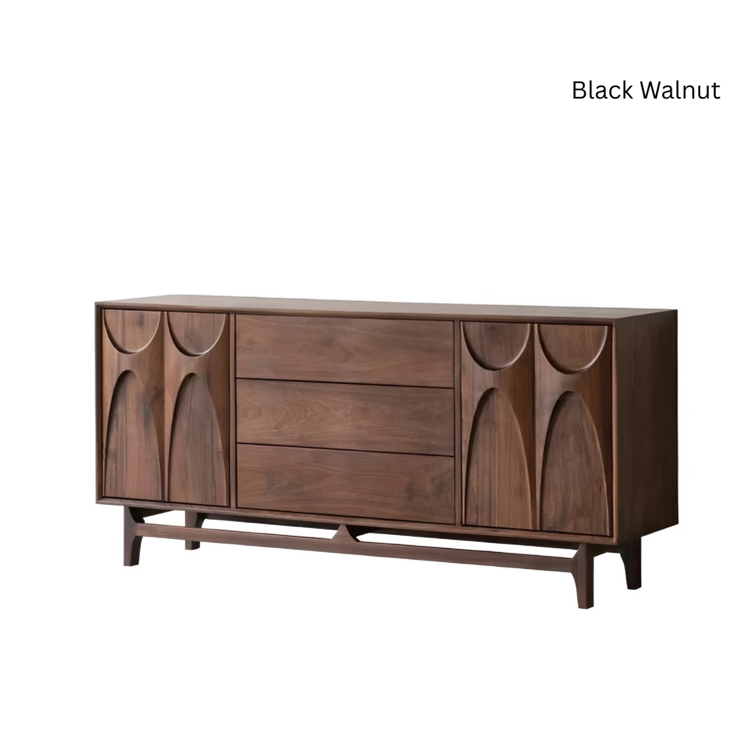 BRAMWELL Rustic Walnut Wood Sideboard - Urban Mood Singapore
