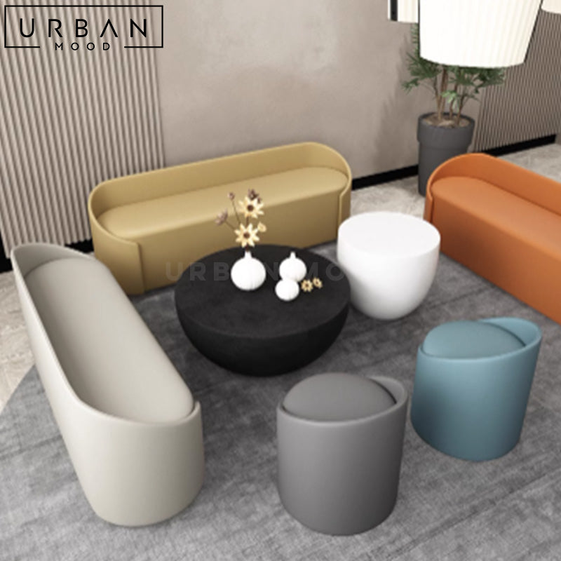 BRAN Modern Ottoman / Vanity Stool