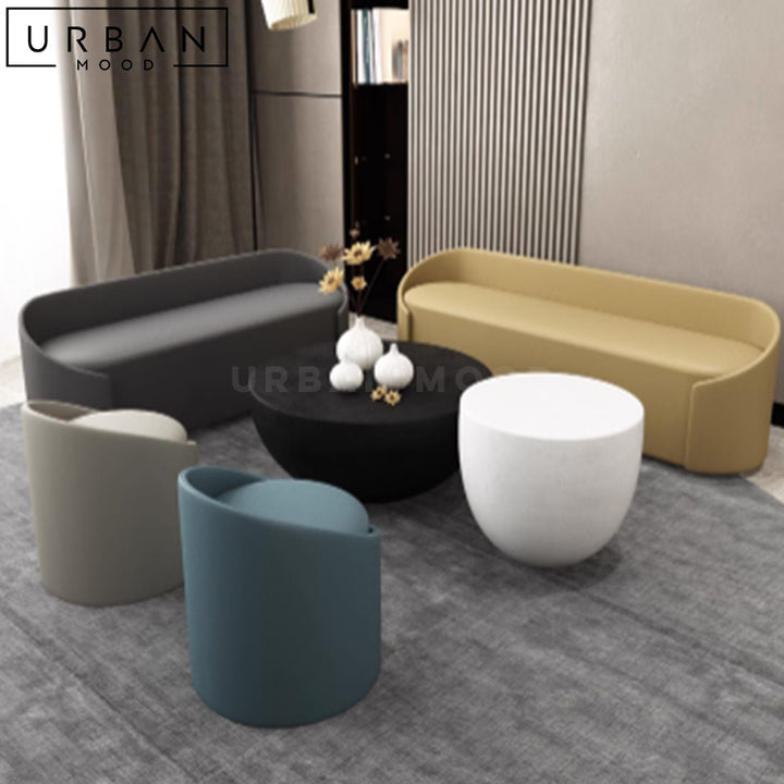 BRAN Modern Ottoman / Vanity Stool