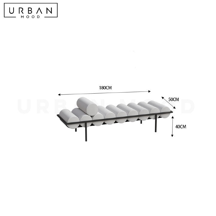 BRANCO Modern Velvet Ottoman