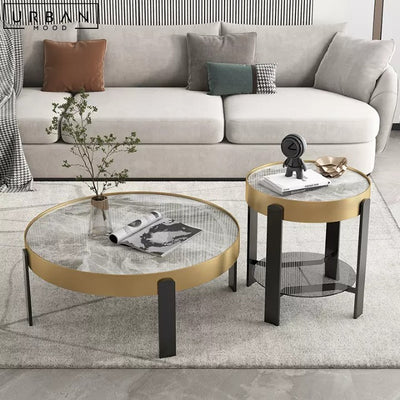 BRAUN Modern Sintered Stone Round Coffee Table