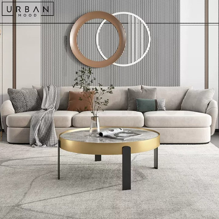 BRAUN Modern Sintered Stone Round Coffee Table