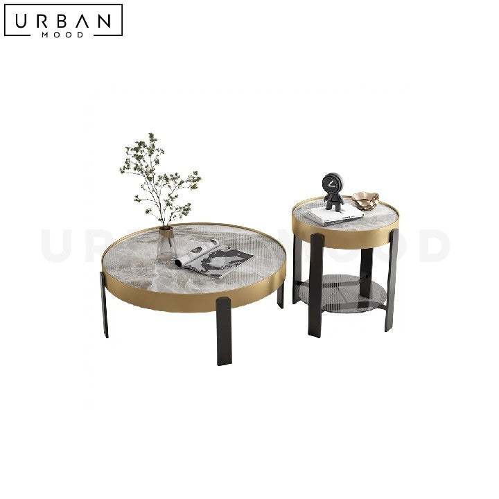 BRAUN Modern Sintered Stone Round Coffee Table