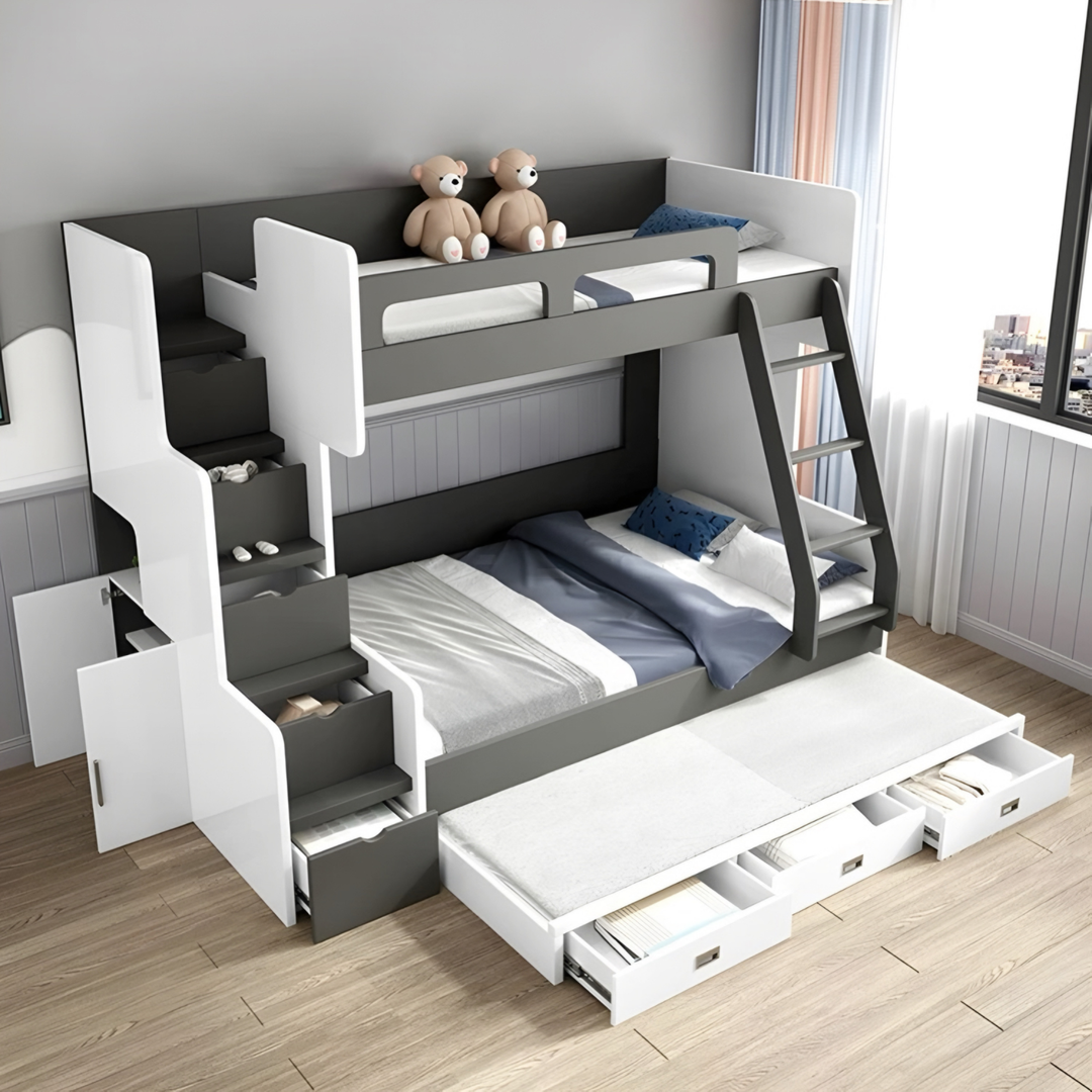 BRAVENZA Modern Double Decker Bedframe - Urban Mood Singapore