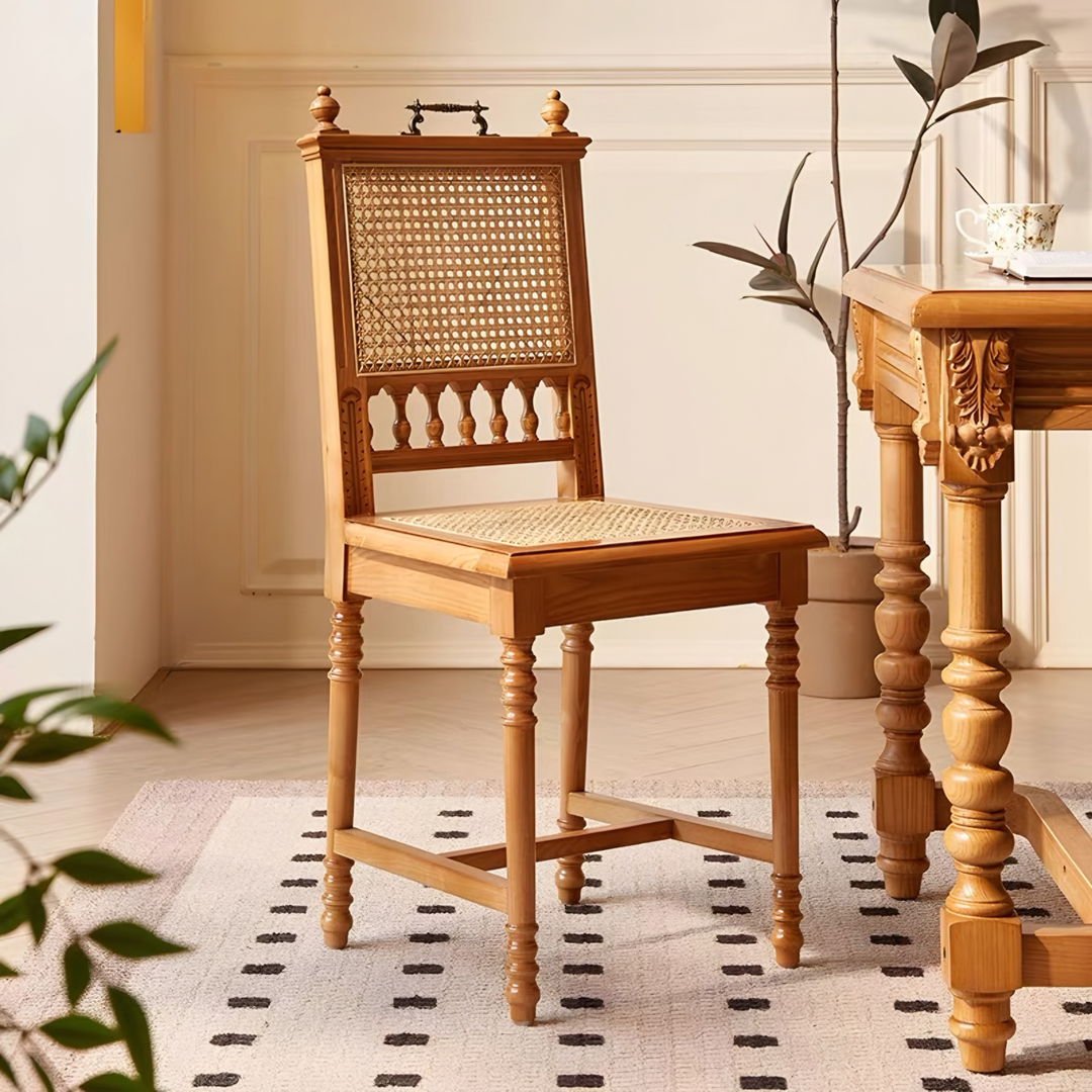 BRAVION Victorian Solid Wood Dining Table - Urban Mood Singapore