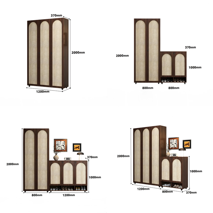 BRIARWOOD Modern Travertine Shoe Cabinet - Urban Mood Singapore
