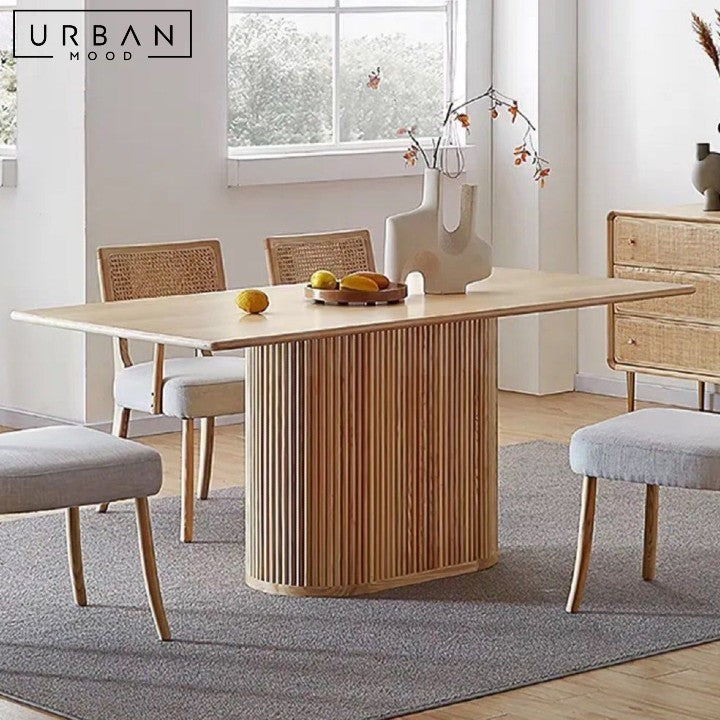 BRIEM Modern Solid Wood Dining Table