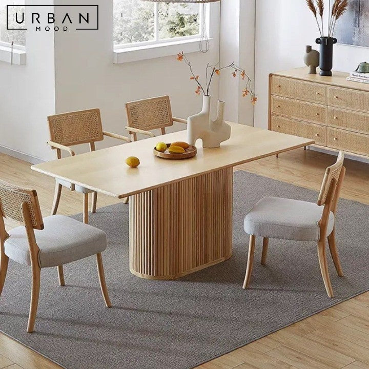 BRIEM Modern Solid Wood Dining Table