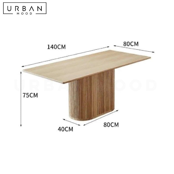 BRIEM Modern Solid Wood Dining Table