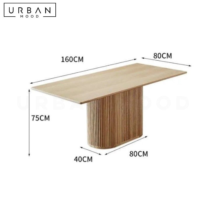 BRIEM Modern Solid Wood Dining Table