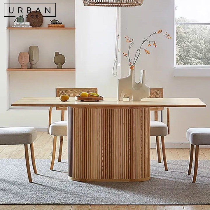 BRIEM Modern Solid Wood Dining Table