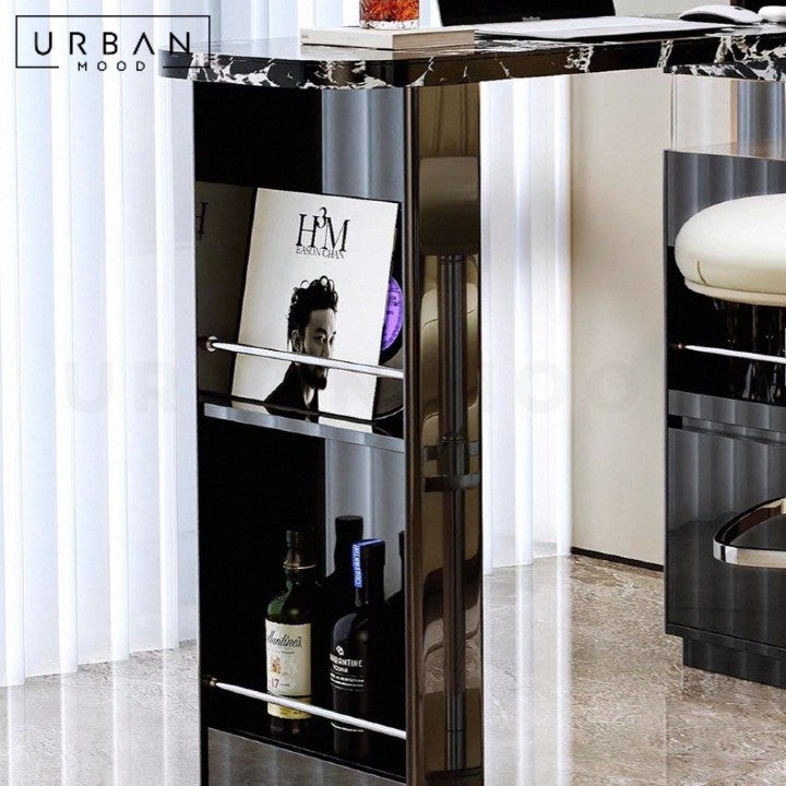 BRIKE Modern Sintered Stone Bar Table