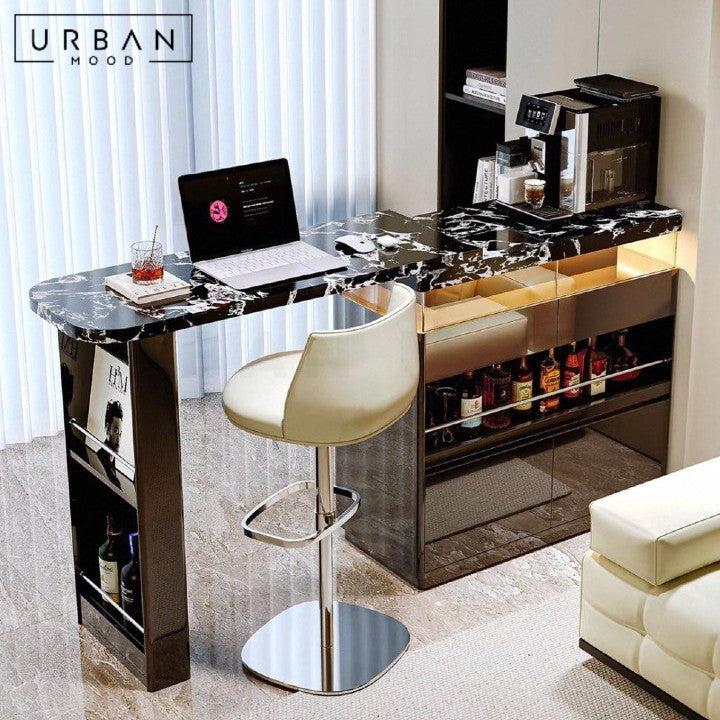 BRIKE Modern Sintered Stone Bar Table