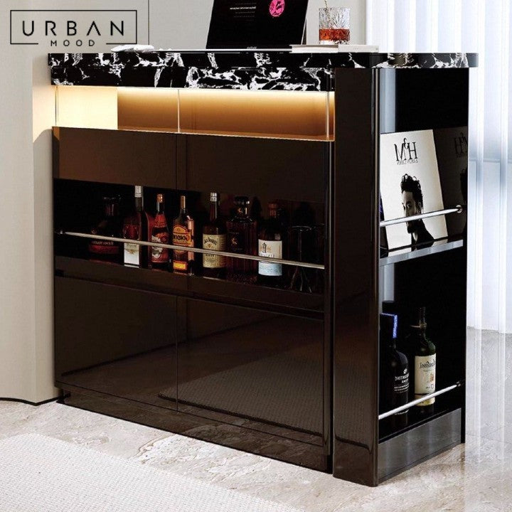 BRIKE Modern Sintered Stone Bar Table
