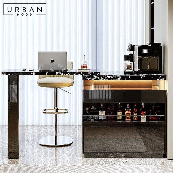 BRIKE Modern Sintered Stone Bar Table