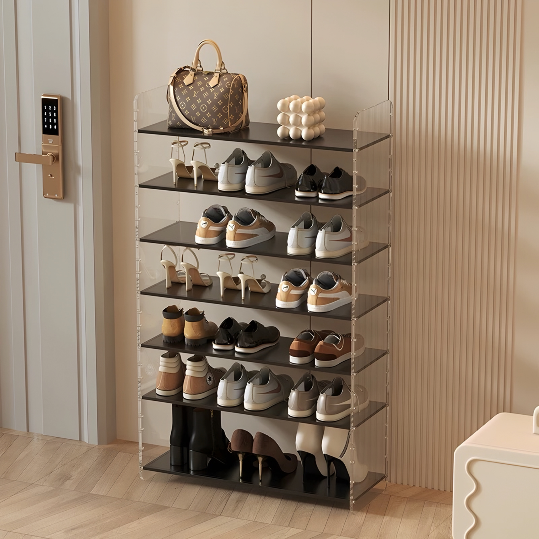 BROMLEY Modern Acrylic Shoe Rack - Urban Mood Singapore