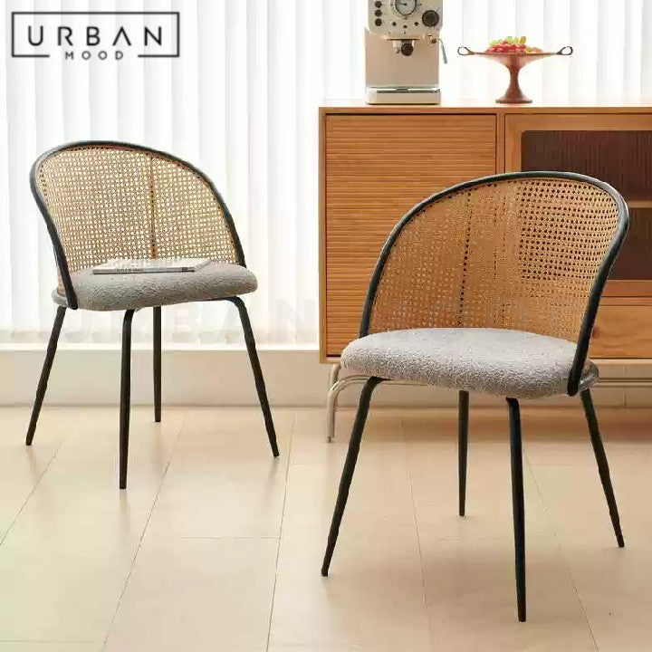 BRUCKNER Modern Rattan Dining Chair