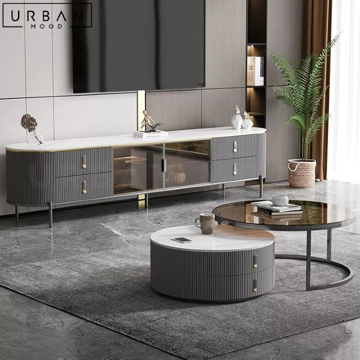 BRUGER Modern TV Console & Coffee Table