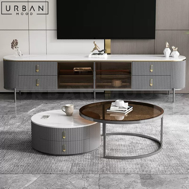 BRUGER Modern TV Console & Coffee Table