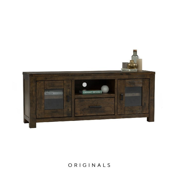 BRUNIL Rustic Solid Wood TV Console