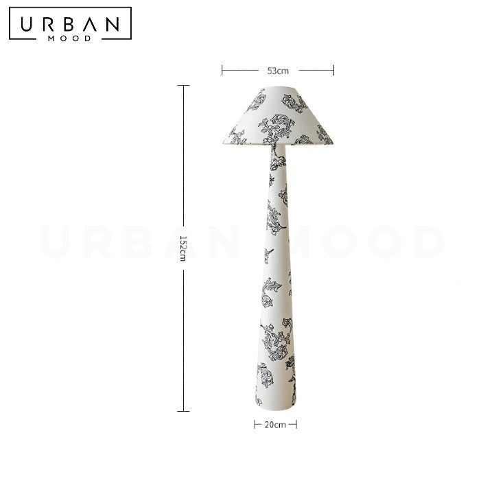 BRYN Parisian Fabric Floor Lamp