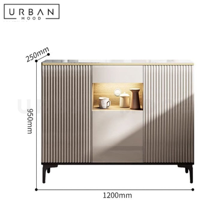 BUCHNER Modern Slim Sintered Stone Sideboard