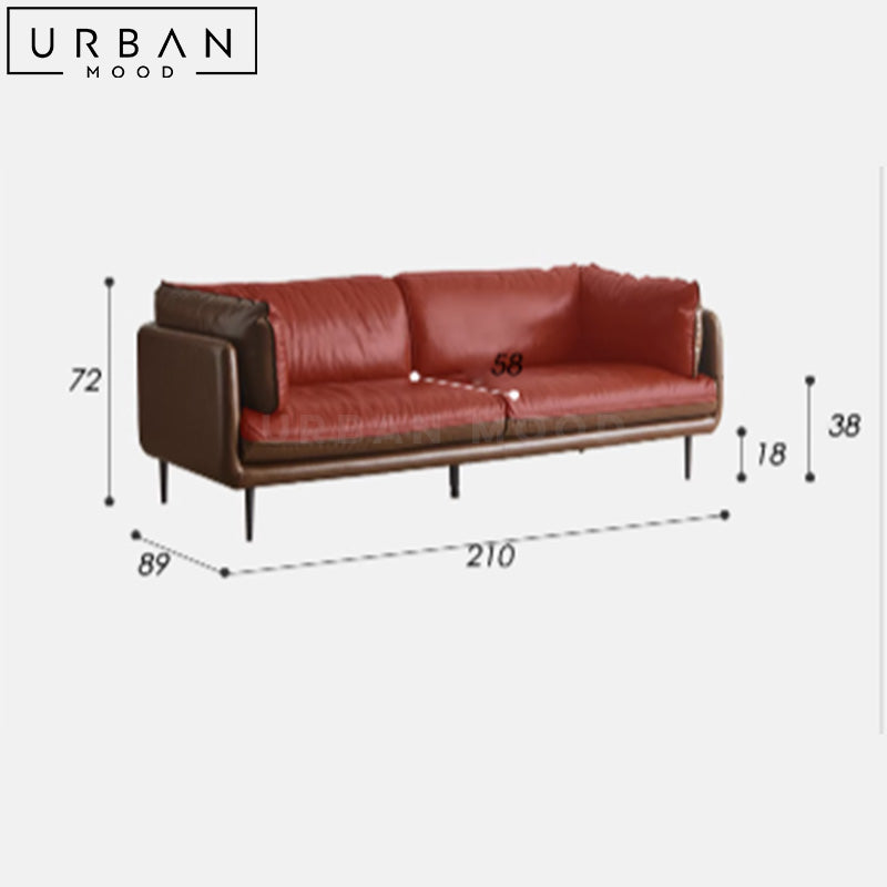 BUDWIN Vintage Leather Sofa