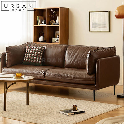 BUDWIN Vintage Leather Sofa