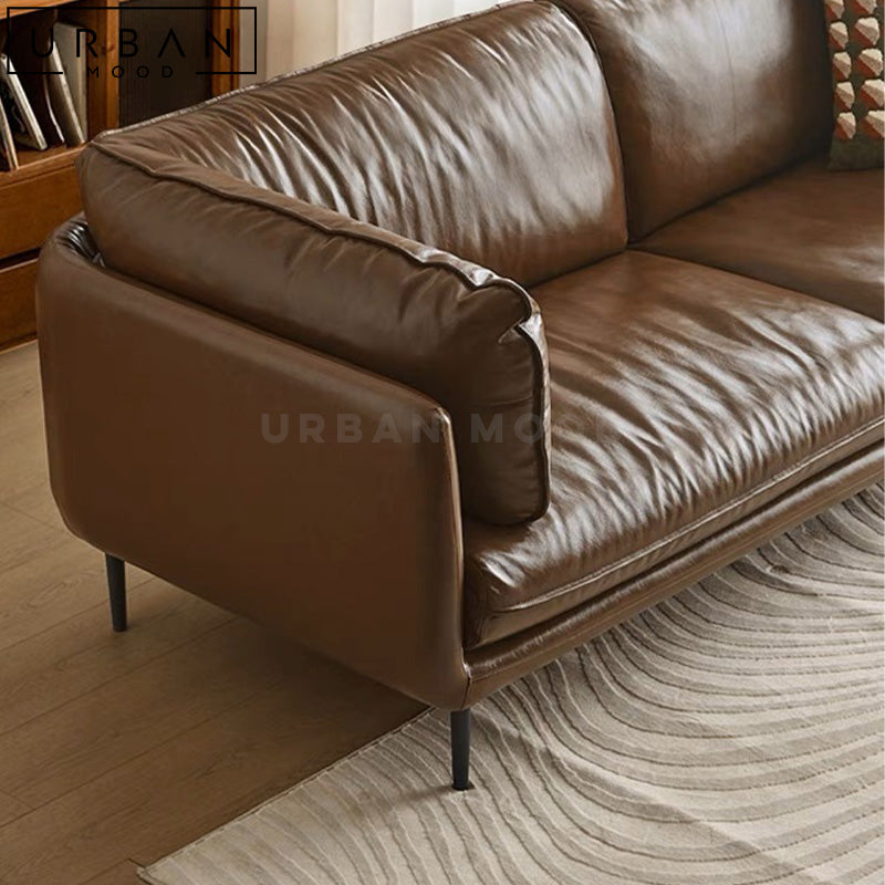 BUDWIN Vintage Leather Sofa