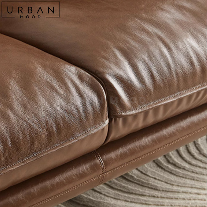 BUDWIN Vintage Leather Sofa