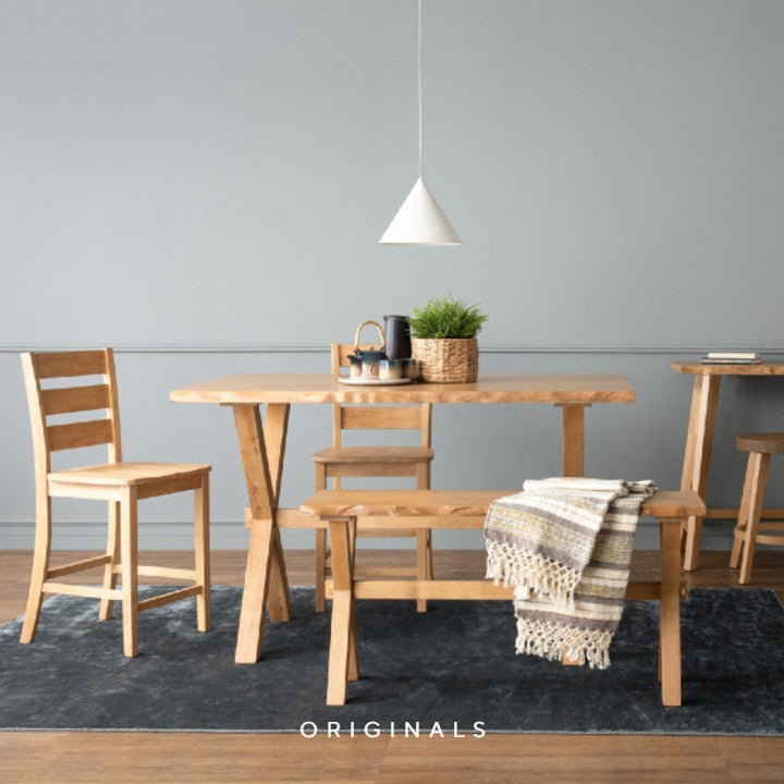 KURIE Scandinavian Solid Wood Counter Table