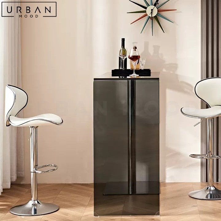 BULLER Modern Glass Bar Table