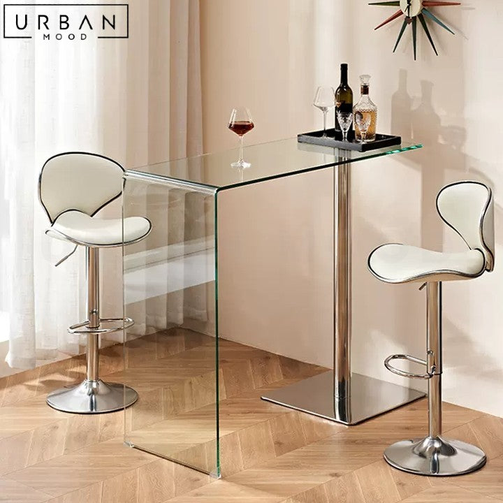 BULLER Modern Glass Bar Table