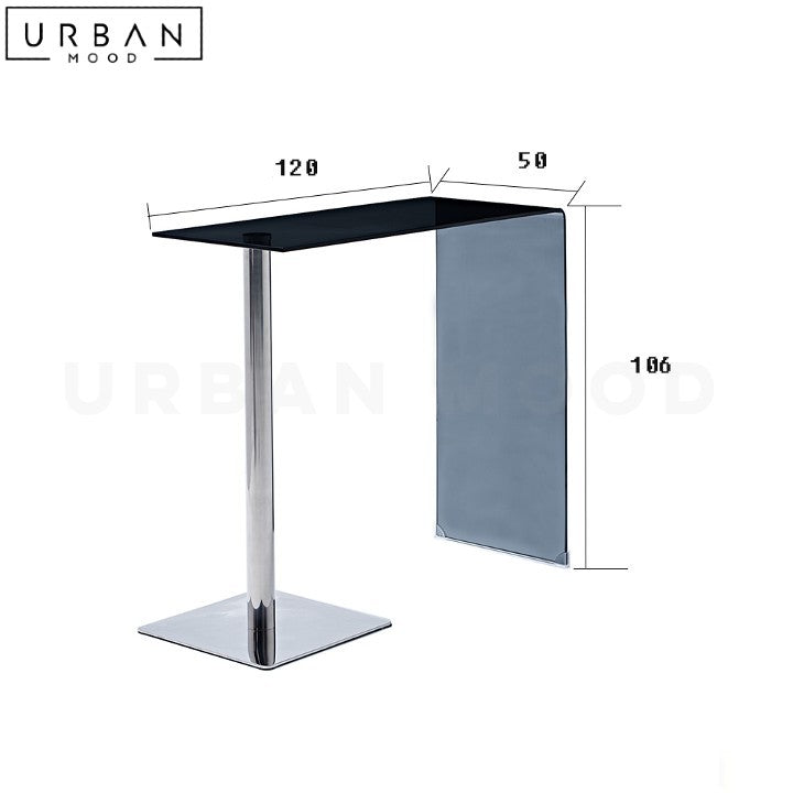 BULLER Modern Glass Bar Table