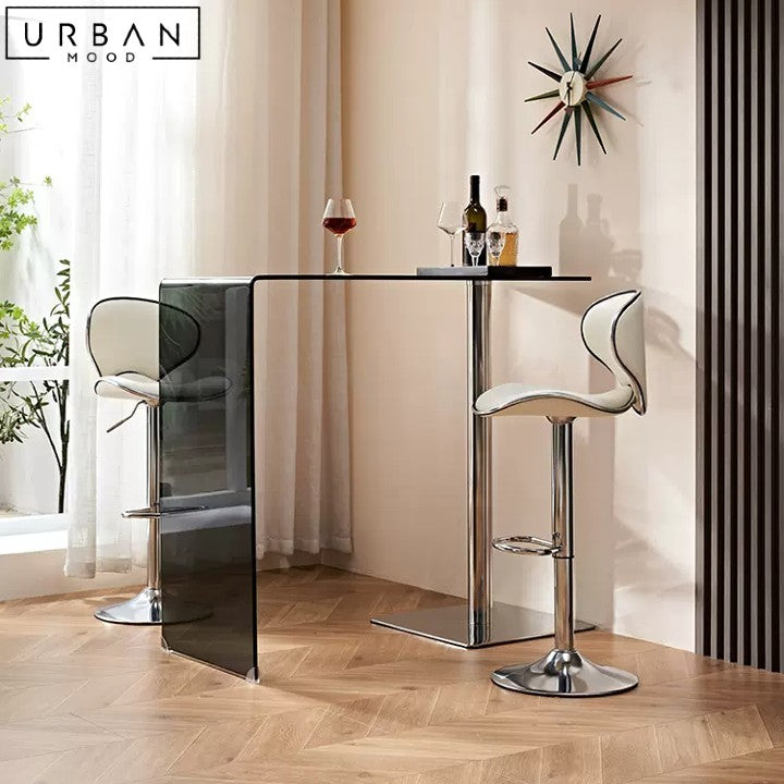 BULLER Modern Glass Bar Table